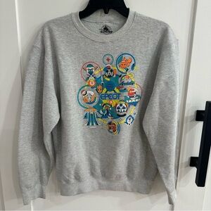 Disney Parks EPCOT Reimagined Icons Character Crewneck XL Groot Olaf Nemo Mickey